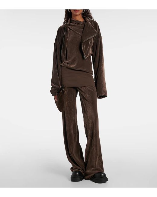 Rick Owens Brown Hollywood Cropped Jacket