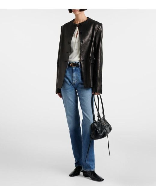 Citizens of Humanity Blue Zurie High-Rise Straight-Leg Jeans