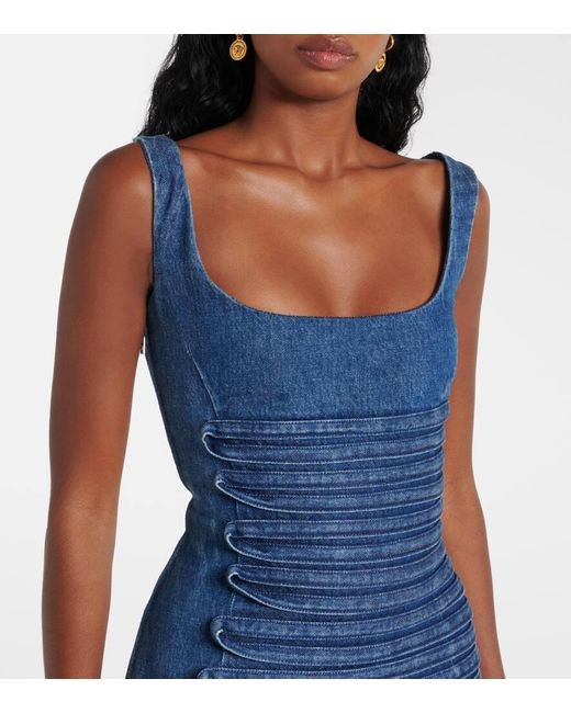 Versace Blue Denim Mini Dress