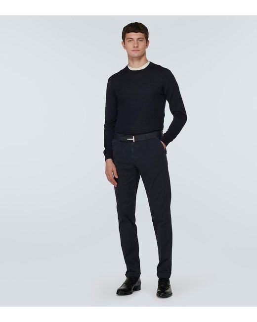 Tom Ford Blue Wool Sweater for men