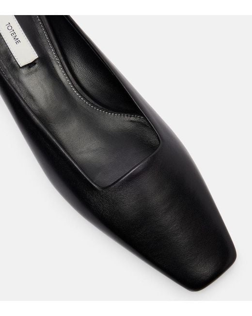 Totême  Black Leather Mules