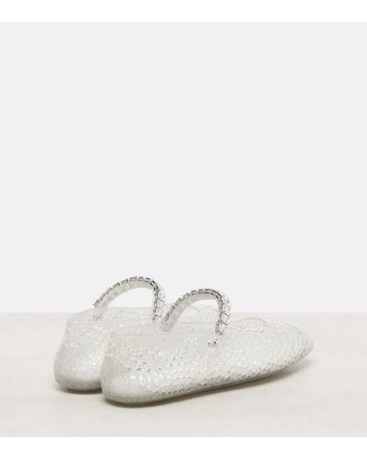 Ballerines Jelly En Pu A Ornements Jimmy Choo en coloris White