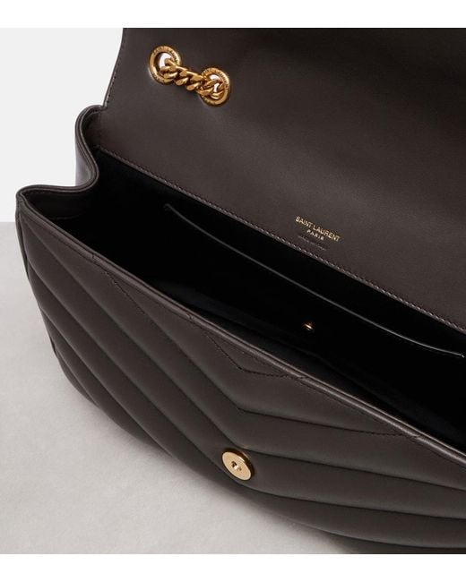 Saint Laurent Black Lou Lou Medium Leather Shoulder Bag