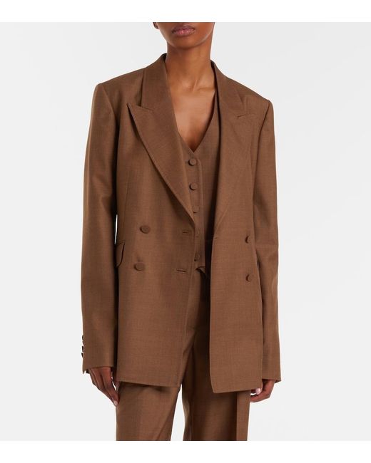 Gabriela Hearst Brown Coleridge Wool And Silk Vest