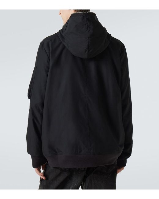 Rick Owens Black Ripstop Jacket for men