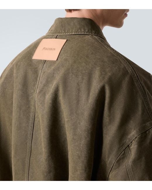 J.W. Anderson Green Cotton Bomber Jacket for men
