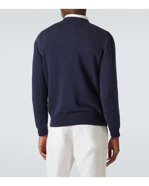 Pullover di Brunello Cucinelli in Blue da Uomo