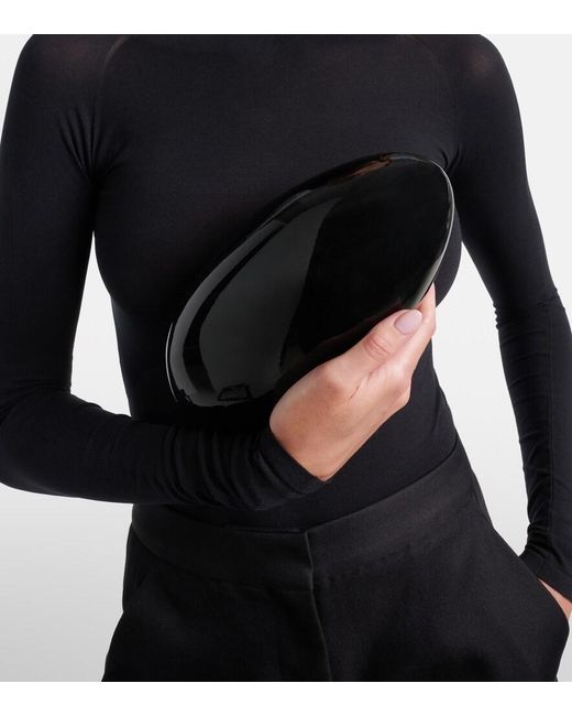 Alaïa Black Sculptural Minaudiere Small Clutch