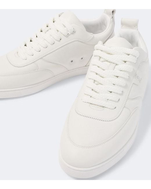 Christian Louboutin White Tutti Rui Leather Low-Top Sneakers for men