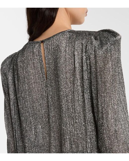 Isabel Marant Gray Eylia Pleated Top