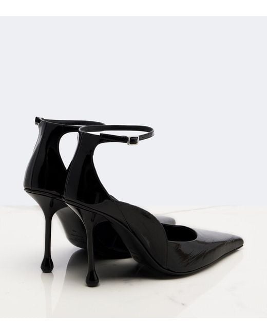 Jimmy Choo Black Quinci Leather Pumps