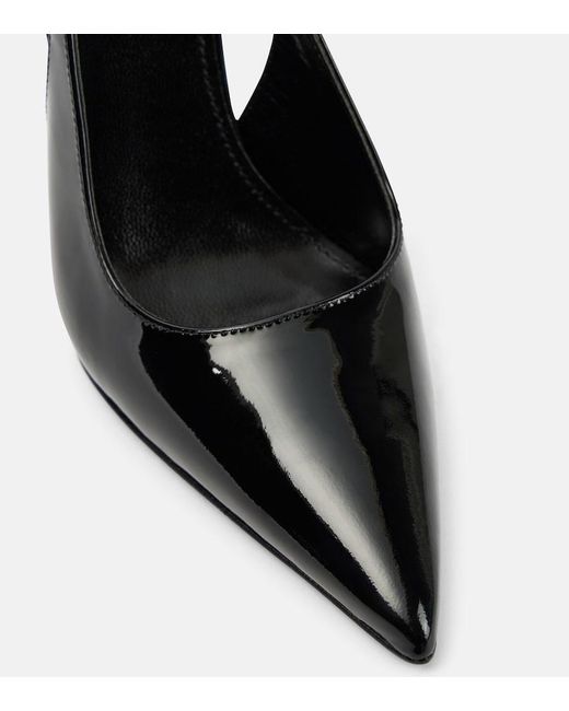 Paris Texas Black Lidia Patent Leather Slingback Pumps