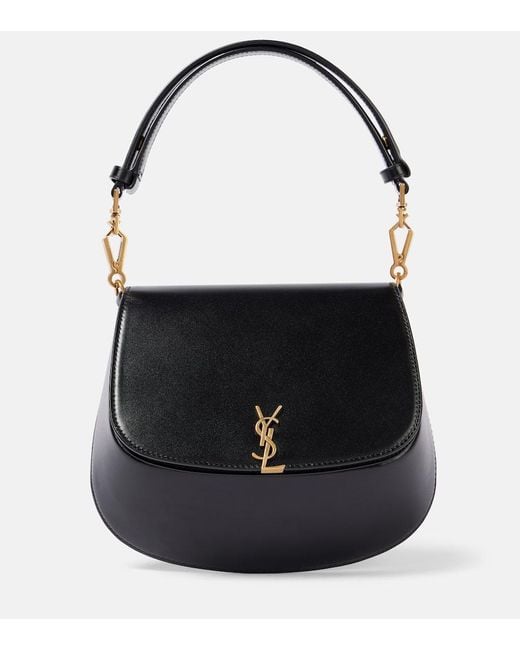 Saint Laurent Black Voltaire Leather Shoulder Bag