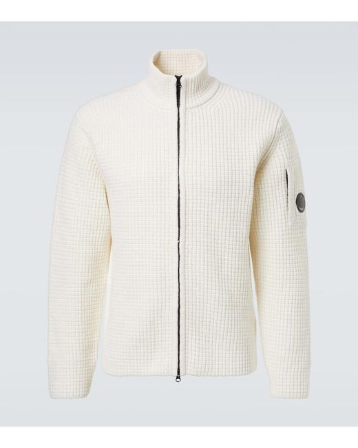 C P Company Jacke Lens Aus Einem Wollgemisch in White für Herren