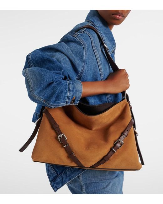 Borsa A Spalla Voyou Medium di Givenchy in Brown