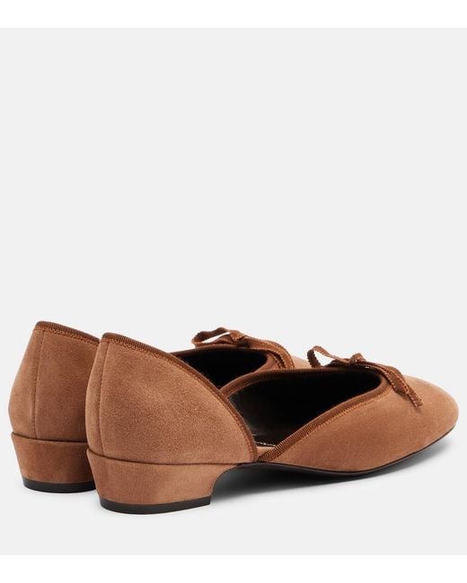 Herbert Levine Brown 24/7 Suede Ballet Flats