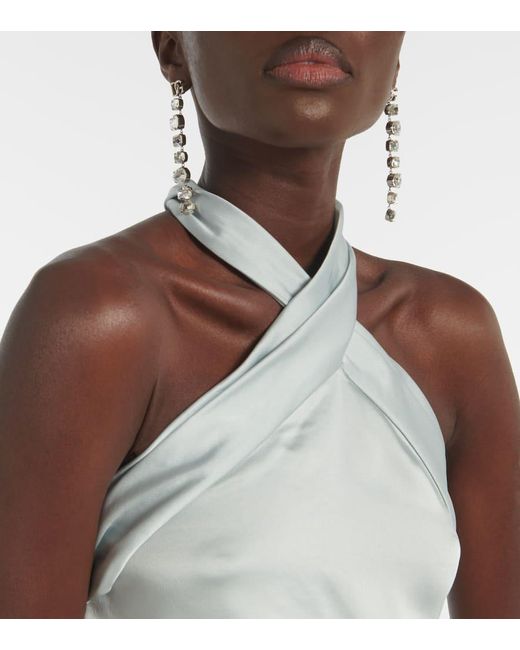 Jonathan Simkhai White Maxikleid Aus Satin