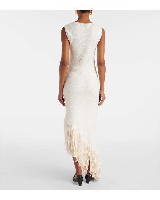 Gabriela Hearst White Awar Silk Maxi Dress