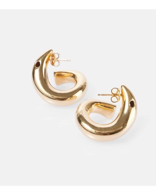 Bottega Veneta Metallic Sardine Earrings