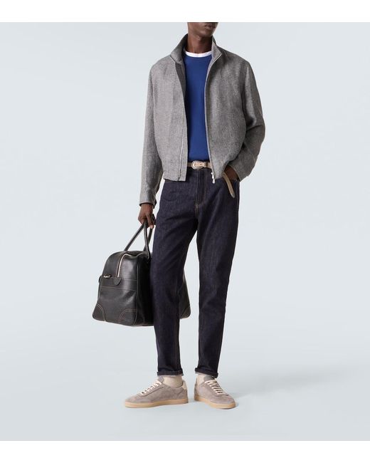 Pullover di Brunello Cucinelli in Blue da Uomo