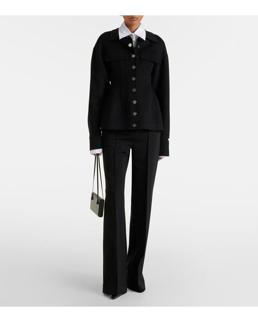 Sportmax Black Virgin Wool Jacket