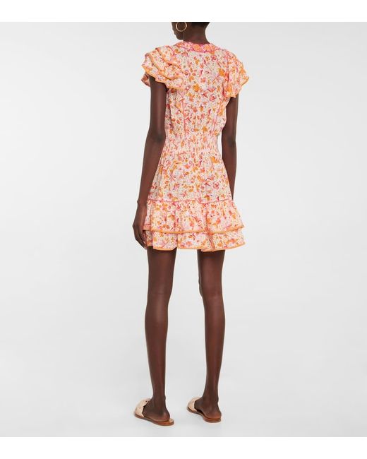 Poupette Pink Bedrucktes Minikleid Camila