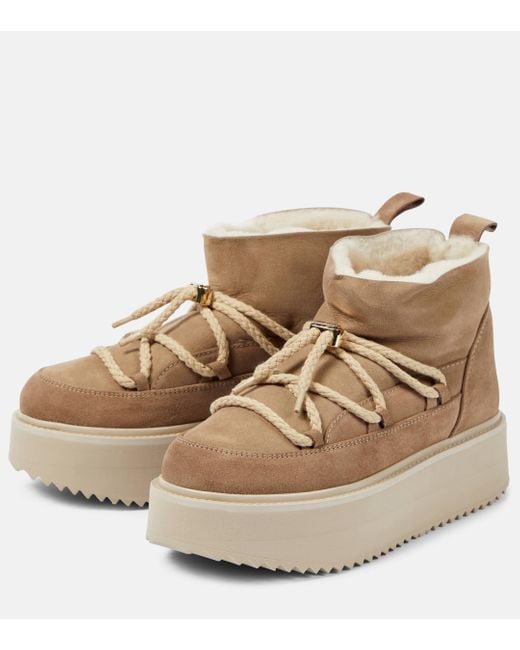 Inuikii Natural Classic Suede Snow Boots