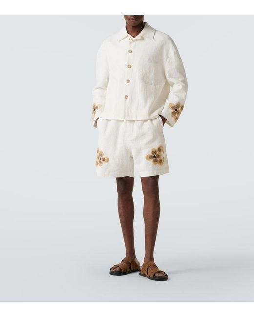 Shorts di Commas in White da Uomo