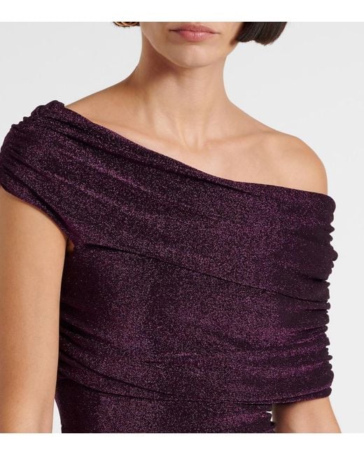 Diane von Furstenberg Purple Agustin Jersey Maxi Dress