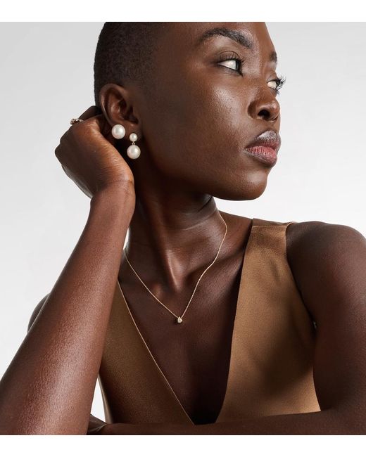 Sophie Bille Brahe White Sky Simple 18Kt Necklace With Diamond