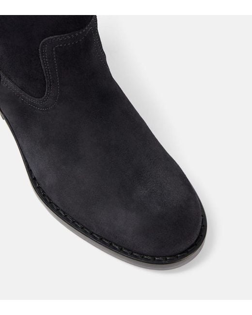 Isabel Marant Blue Heikee 35 Suede Ankle Boots