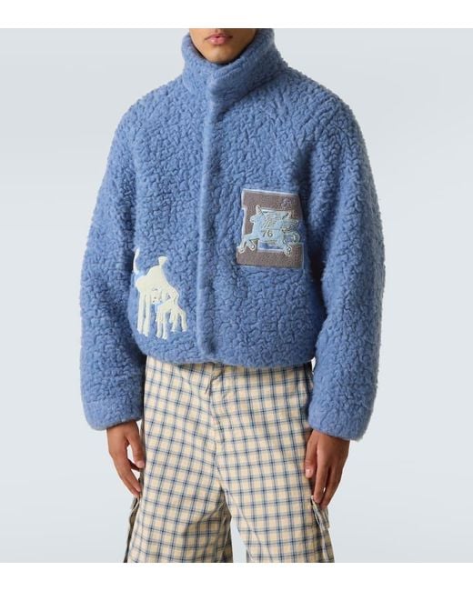 Veste En Laine Melangee ERL pour homme en coloris Blue