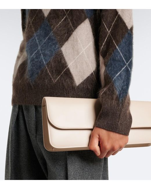 Lisa Yang Black Margy Argyle Cashmere Sweater