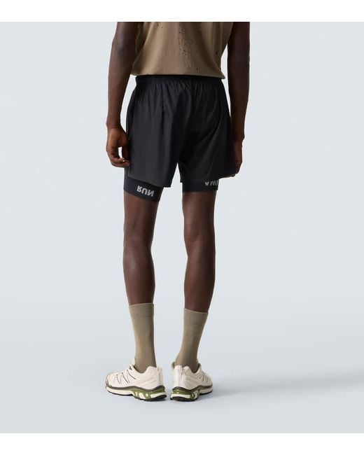 Satisfy Black Techsilk Running Shorts for men