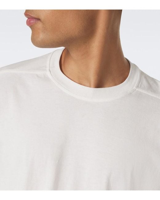 Rick Owens White Tommy Y Oversized Cotton Jersey T-Shirt for men