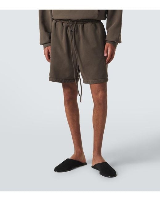 Fear Of God Gray Cotton Jersey Shorts for men