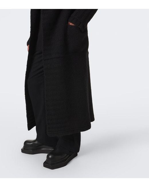 Rick Owens Black Dafne Cashmere And Silk Cardigan for men