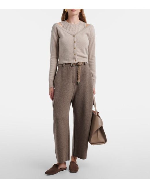 Lisa Yang Natural Beata Cashmere Cardigan
