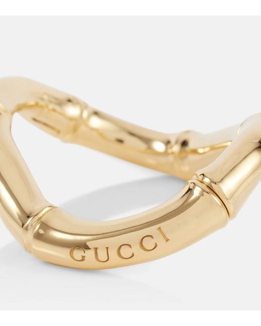 Gucci Metallic Armreif Bamboo