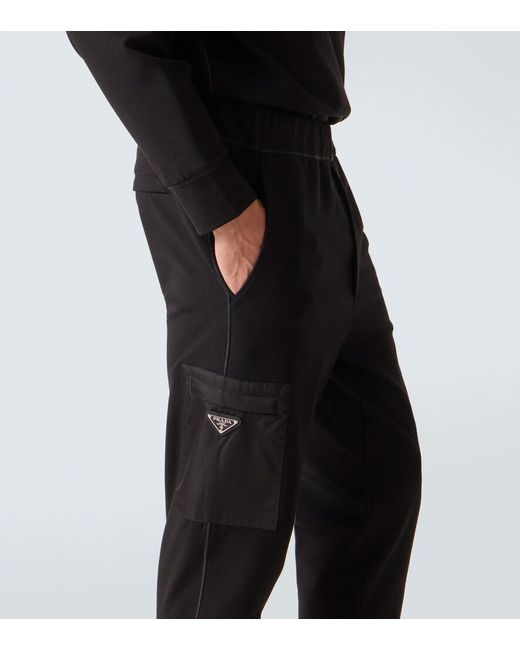 Prada Black Technical Sweatpants for men