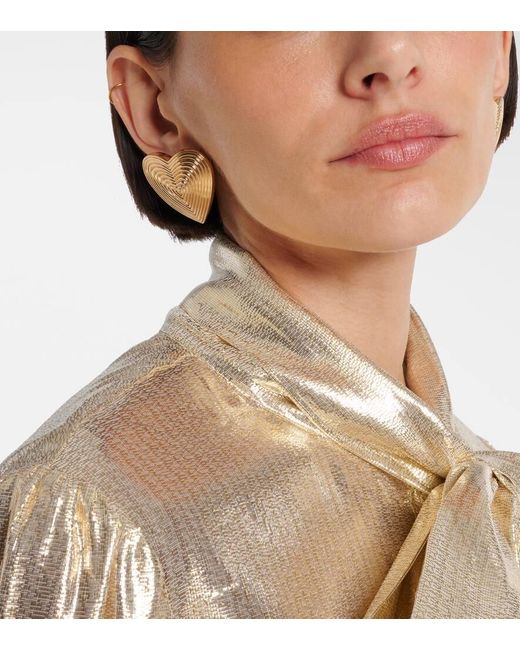 Self-Portrait Natural Heart Earrings
