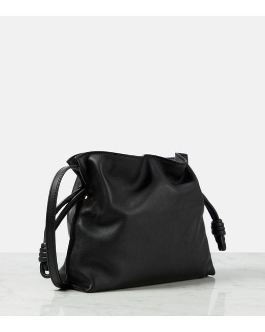 Loewe Black Flamenco Mini Leather Clutch
