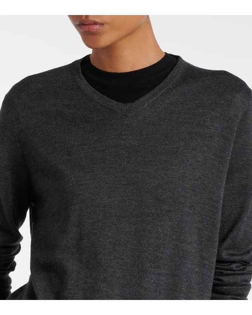 The Row Blue Ondre Cashmere And Silk Sweater