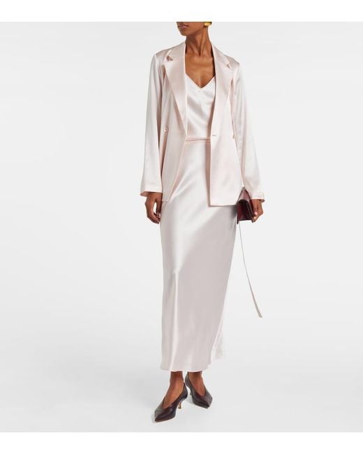 Joseph Natural Isaak Silk Maxi Skirt