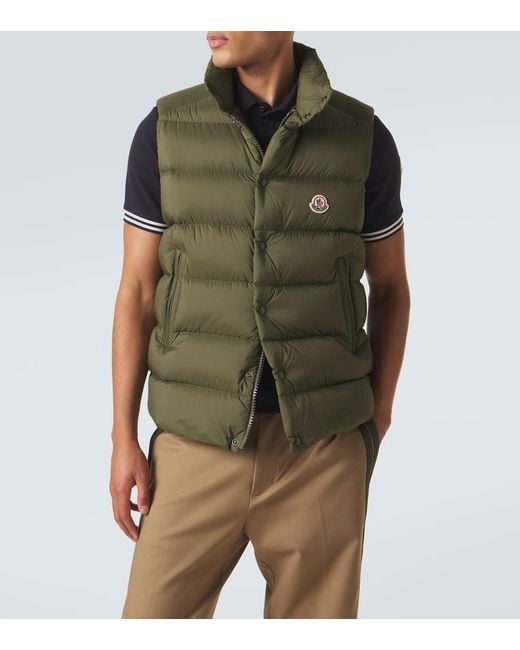 Moncler Green Tibb Down Vest for men