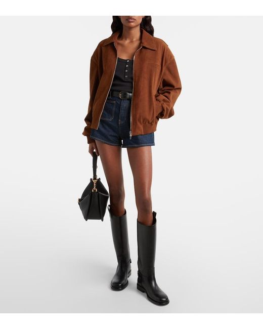 Veronica Beard Blue Elijah Denim Shorts