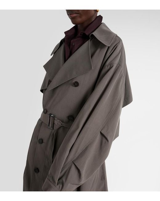 Frankie Shop Brown Mavis Oversized Trench Coat