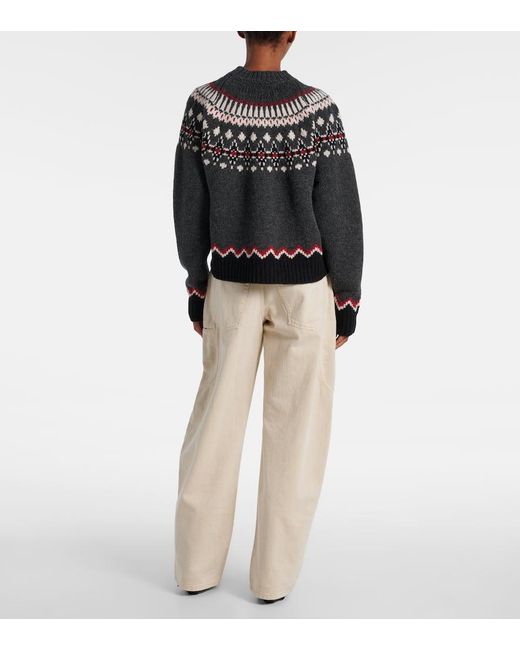 Alanui Black Sweet Winter Virgin Wool Sweater