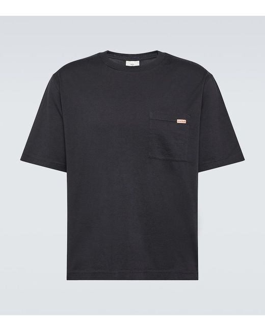 Camiseta de jersey de algodon Acne de hombre de color Black