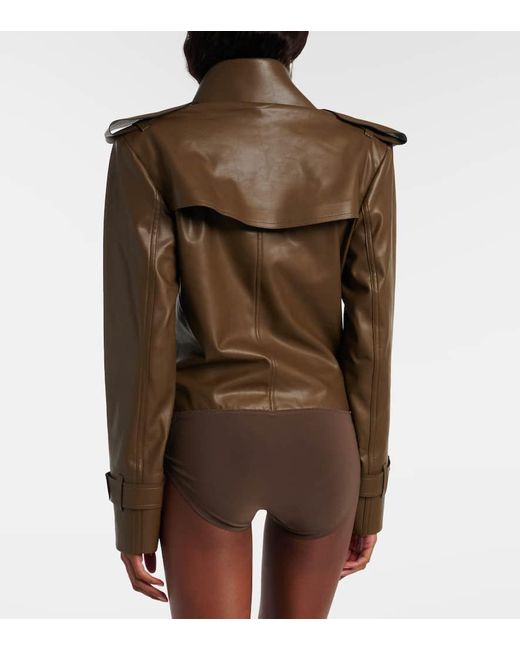 Body Cruzado Norma Kamali de color Brown